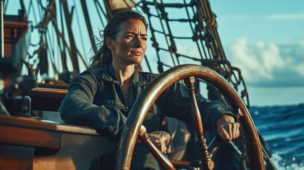 Creating your own reality: steering a ship